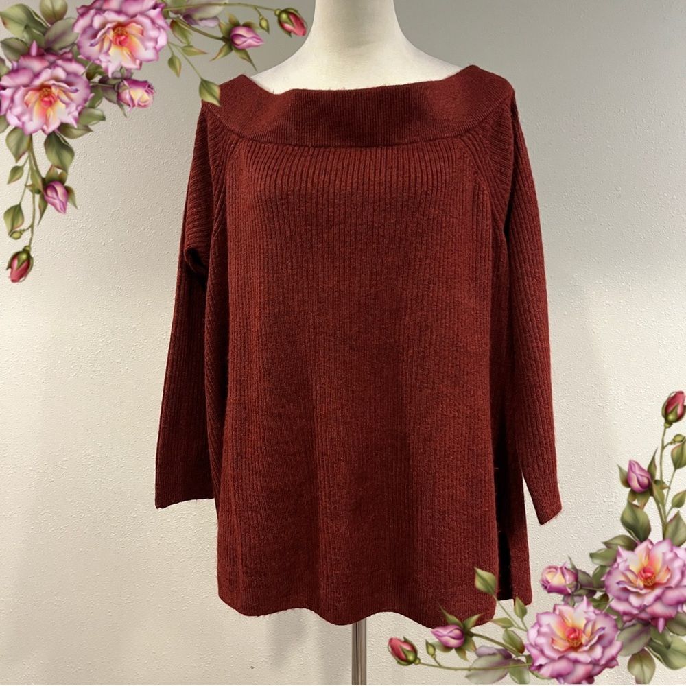 Lane Bryant long sleeve Burgundy plus size sweater size 18/20